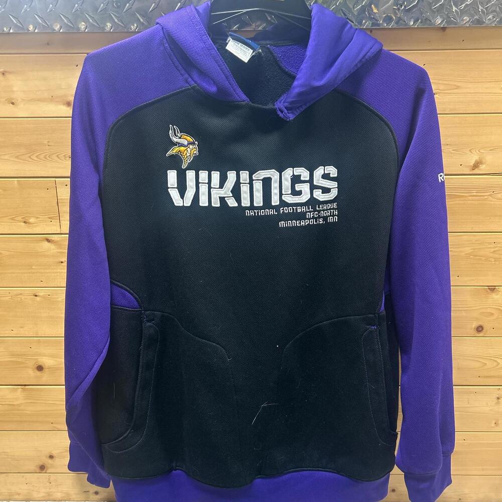 NFL Men's Black and Purple Hoody